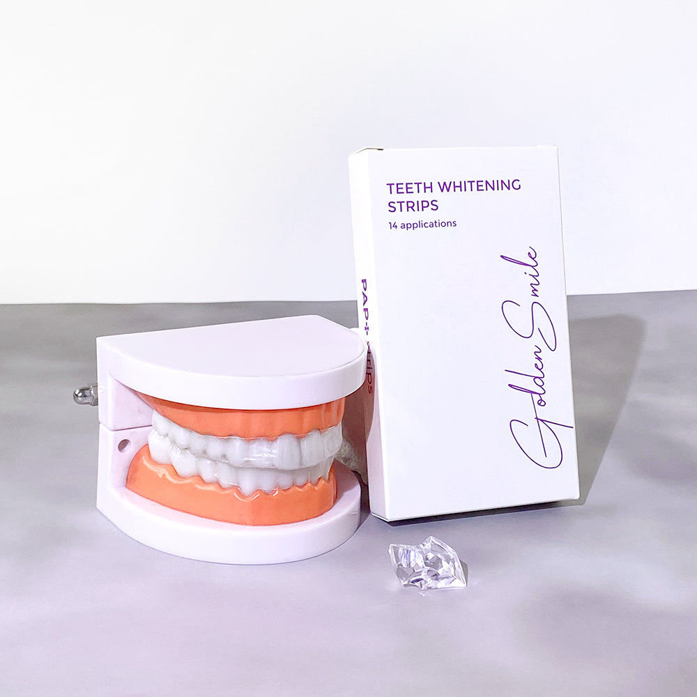 The Golden Smile Premium Teeth Whitening Strips